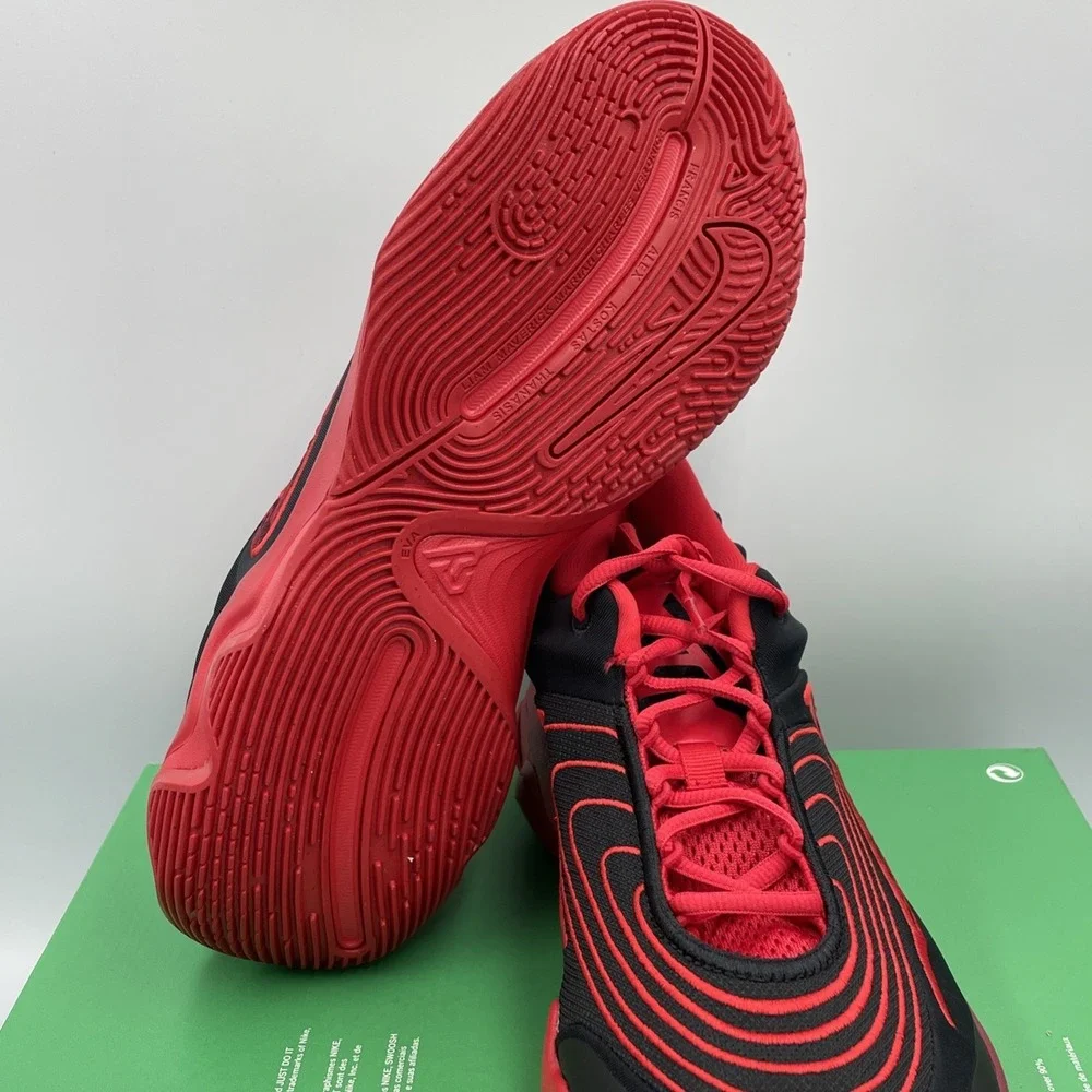 Nike Giannis‎ Immortality 4 Black / Red Mens 10.5 Basketball Sneakers FQ3680-004